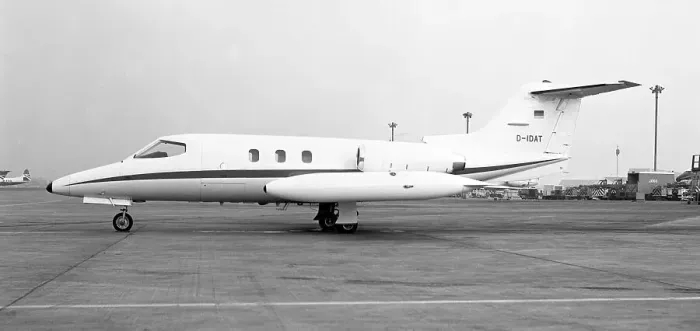 Framed Print : Gates Learjet 24D D-IDAT Framed Print : Gates Learjet 24D D-IDAT