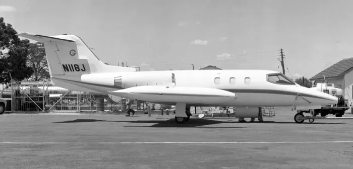 Framed Print : Gates Learjet 24D N118J Framed Print : Gates Learjet 24D N118J