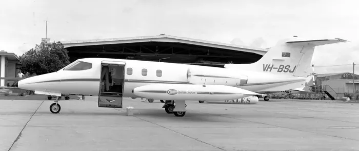 Framed Print : Gates Learjet 24D VH-BSJ Framed Print : Gates Learjet 24D VH-BSJ