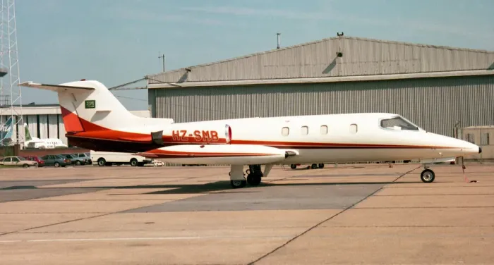Framed Print : Gates Learjet 25XR HZ-SMB Framed Print : Gates Learjet 25XR HZ-SMB