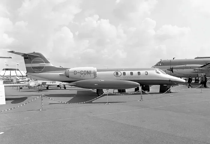 Framed Print : Gates Learjet 35 D-CONI Framed Print : Gates Learjet 35 D-CONI