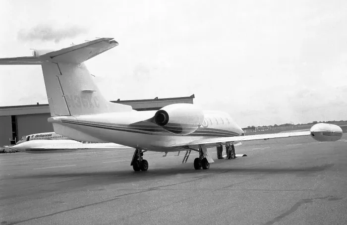 Framed Print : Gates Learjet 35 N35KC Framed Print : Gates Learjet 35 N35KC