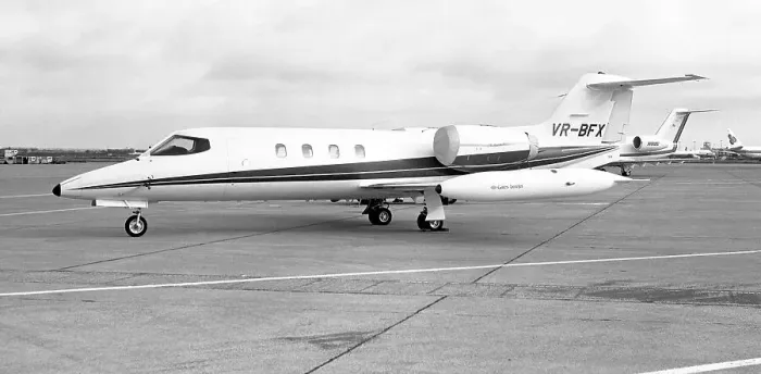 Framed Print : Gates Learjet 35 VR-BFX Framed Print : Gates Learjet 35 VR-BFX