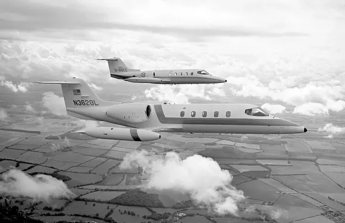 Framed Print : Gates Learjet 36 N362GL and Gates Learjet 25B G-BBEE Framed Print : Gates Learjet 36 N362GL and Gates Learjet 25B G-BBEE