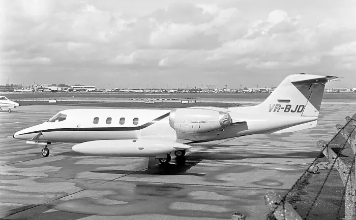 Framed Print : Gates Learjet 36 VR-BJD Framed Print : Gates Learjet 36 VR-BJD