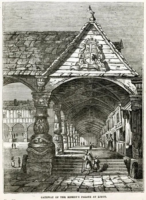 Framed Print : Gateway of the Bishops Palace at liege Framed Print : Gateway of the Bishops Palace at liege