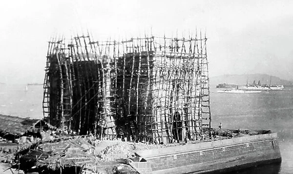 Gateway of India under construction, India, early 1900s