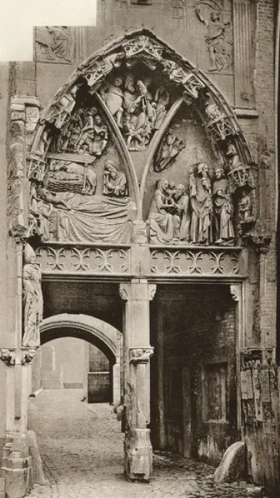 Framed Print : Gateway of Notre Dame church, Huy, Belgium Framed Print : Gateway of Notre Dame church, Huy, Belgium