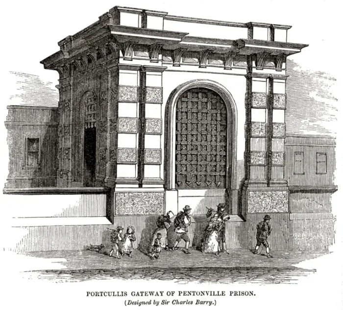 Framed Print : Gateway at Pentonville Prison Framed Print : Gateway at Pentonville Prison