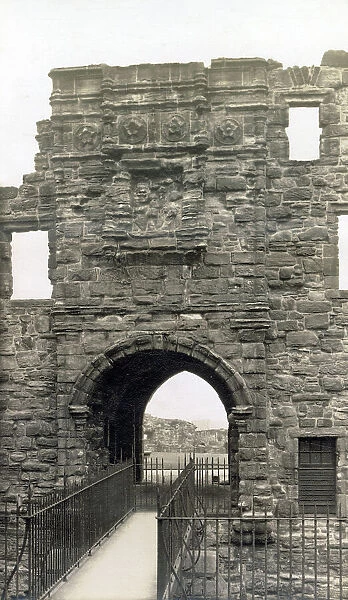 Gateway of ruined Castle, St Andrews, Fife, Scotland Date: 1930s