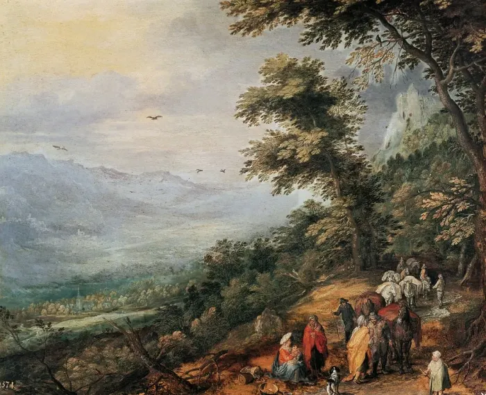 Framed Print : Gathering of Gypsies in the Wood Framed Print : Gathering of Gypsies in the Wood