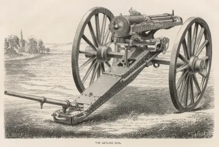 Framed Print : Gatling gun Framed Print : Gatling gun
