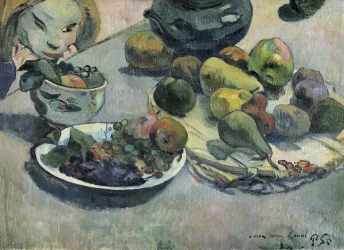 Framed Print : GAUGUIN, Paul (1848-1903). Still Life with fruit Framed Print : GAUGUIN, Paul (1848-1903). Still Life with fruit