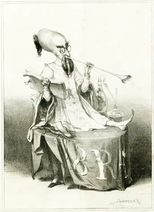 Framed Print : Gavarni Magician Framed Print : Gavarni Magician