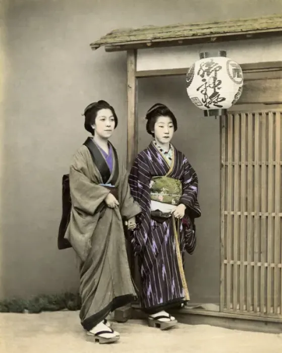 Framed Print : Two geishas, Japan Framed Print : Two geishas, Japan