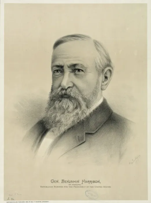 Framed Print : Gen. Benjamin Harrison, of Indiana Framed Print : Gen. Benjamin Harrison, of Indiana