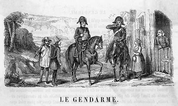 Gendarmes  /  Police in a french village