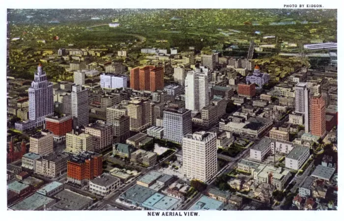 Framed Print : General aerial view of Houston, Texas, USA Framed Print : General aerial view of Houston, Texas, USA