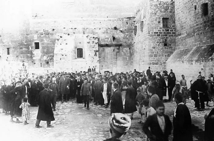 Framed Print : General Allenby leaving Church in Bethlehem during WW1 Framed Print : General Allenby leaving Church in Bethlehem during WW1