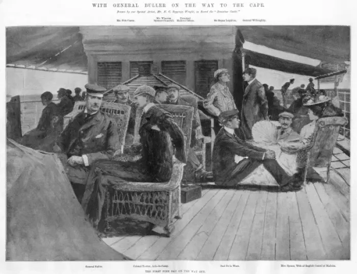 Framed Print : With General Buller on the way to the Cape Framed Print : With General Buller on the way to the Cape
