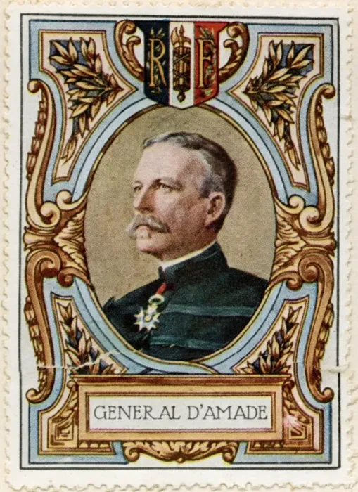 Framed Print : General d Amade / Stamp Framed Print : General d Amade / Stamp