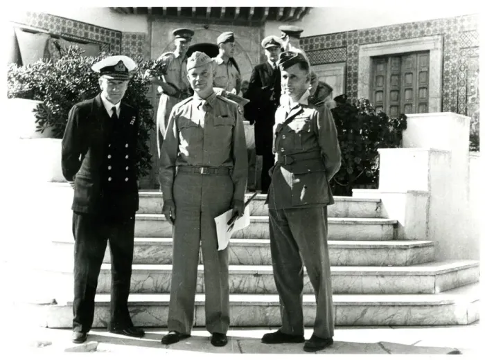 Framed Print : General Eisenhower during visit to North Africa, WW2 Framed Print : General Eisenhower during visit to North Africa, WW2