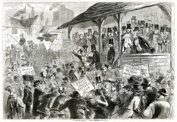 Framed Print : General Election 1857 Framed Print : General Election 1857