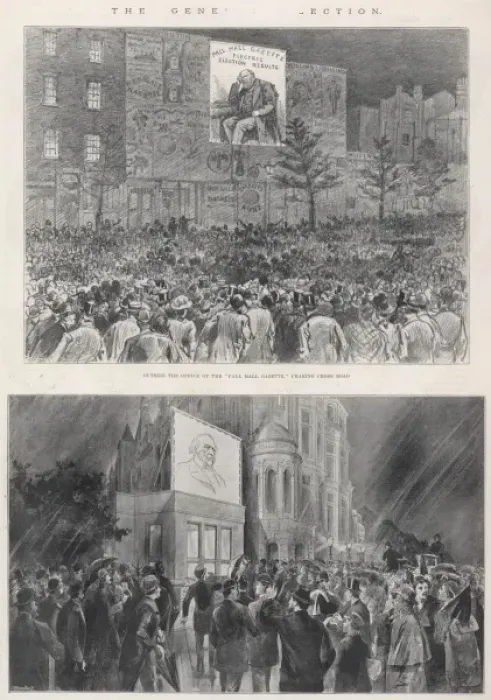 Framed Print : The General Election 1895 Framed Print : The General Election 1895