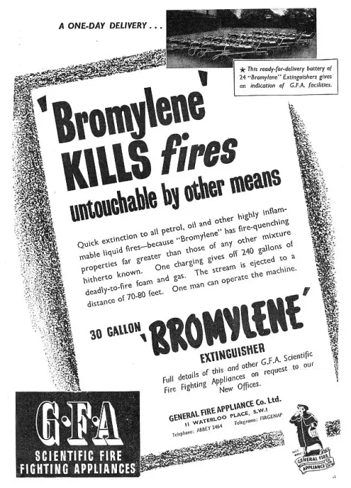 Framed Print : General Fire Appliance GFA - Bromylene Framed Print : General Fire Appliance GFA - Bromylene