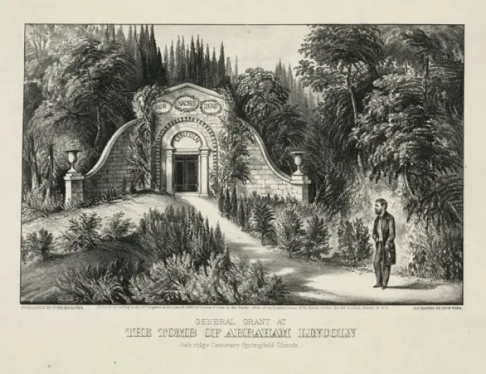 Framed Print : General Grant at the tomb of Abraham Lincoln: Oak Ridge ceme Framed Print : General Grant at the tomb of Abraham Lincoln: Oak Ridge ceme