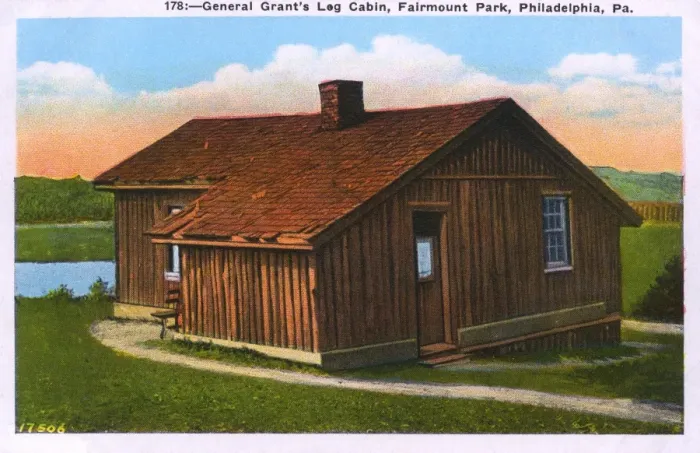 Framed Print : General Grants Log Cabin - Fairmont Park, Philadelphia, USA Framed Print : General Grants Log Cabin - Fairmont Park, Philadelphia, USA