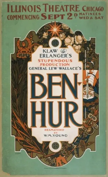 Framed Print : General Lew Wallaces Ben-Hur Klaw & Erlangers stupendous p Framed Print : General Lew Wallaces Ben-Hur Klaw & Erlangers stupendous p