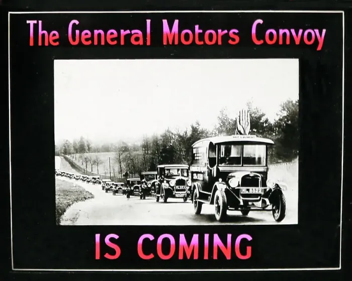 Framed Print : General Motors cinema advertising slide Framed Print : General Motors cinema advertising slide