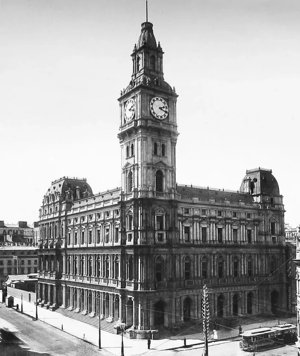 Framed Print : General Post Office Melbourne Victoria Australia early 1900s Framed Print : General Post Office Melbourne Victoria Australia early 1900s