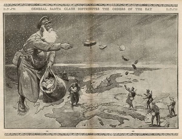 General Santa Claus - WW1Christmas cartoon