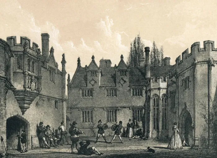 Framed Print : General scene at Athelhampton, Dorset. People enjoying each others company Framed Print : General scene at Athelhampton, Dorset. People enjoying each others company