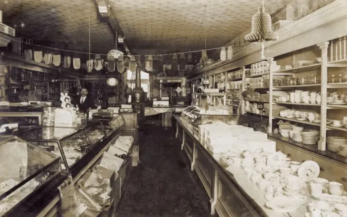 Framed Print : General store interior, USA Framed Print : General store interior, USA