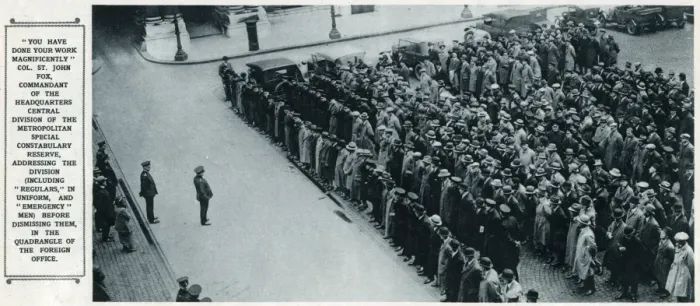 Framed Print : The General Strike - demobilisation of volunteers 1926 Framed Print : The General Strike - demobilisation of volunteers 1926