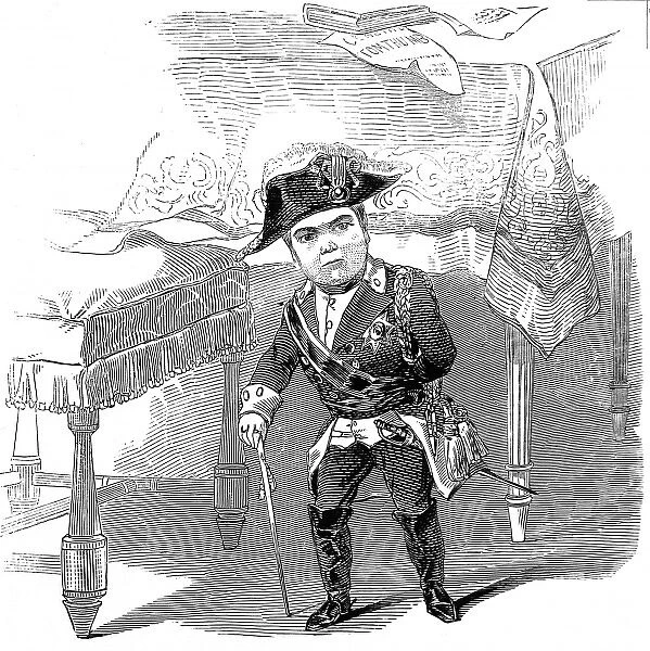 General Tom Thumb as Frederick the Great, 1845