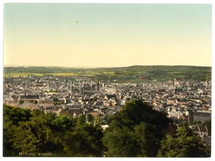 Framed Print : General view, Aachen, the Rhine, Germany Framed Print : General view, Aachen, the Rhine, Germany