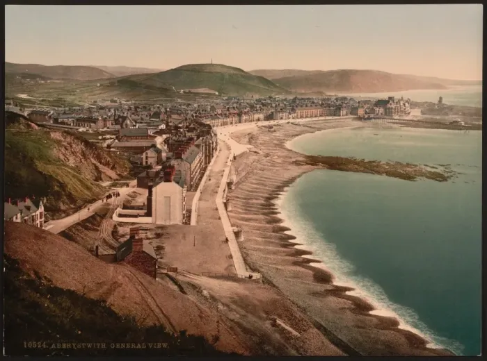 Framed Print : General view, Aberystwith, Wales