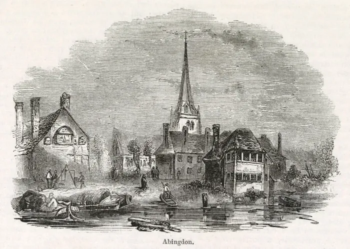 Framed Print : General view of Abingdon, Oxfordshire Framed Print : General view of Abingdon, Oxfordshire