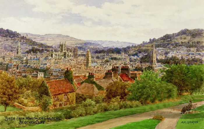 Framed Print : General view of Bath, Somerset Framed Print : General view of Bath, Somerset