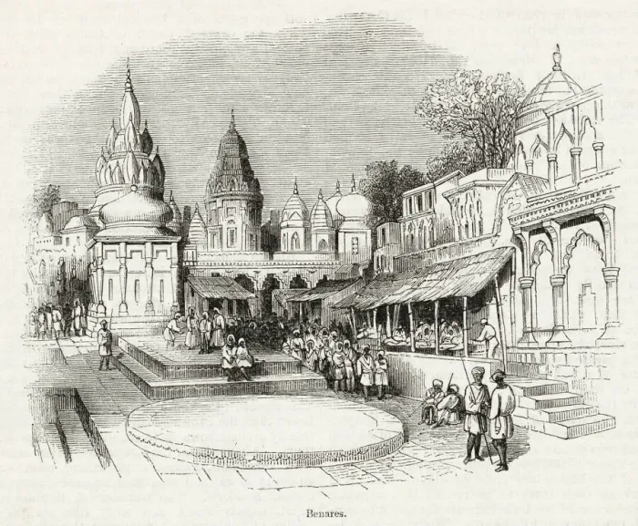 Framed Print : General view of Benares, India Framed Print : General view of Benares, India