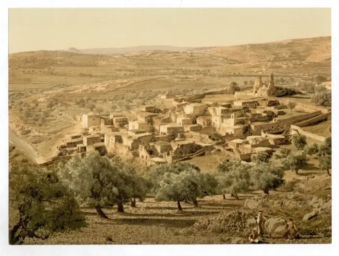Framed Print : General view, Bethany, Holy Land, (i. e. West Bank)