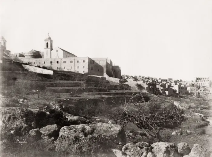Framed Print : General view of Bethlehem and the church of the Nativity Framed Print : General view of Bethlehem and the church of the Nativity