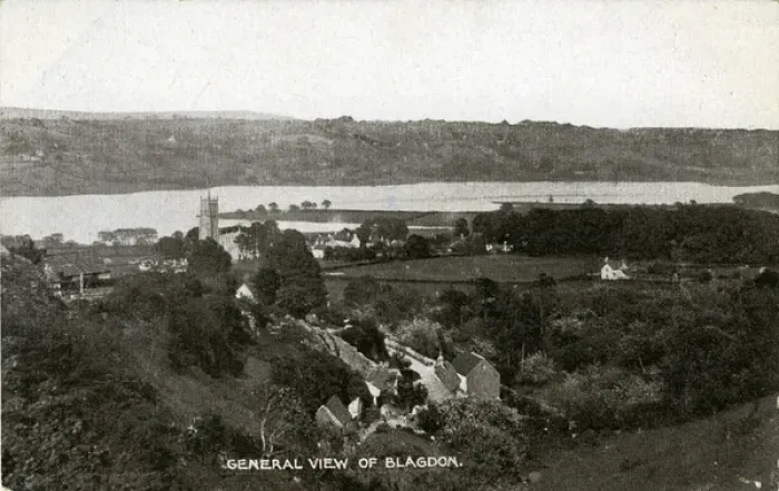 Framed Print : General View, Blagdon, England Framed Print : General View, Blagdon, England