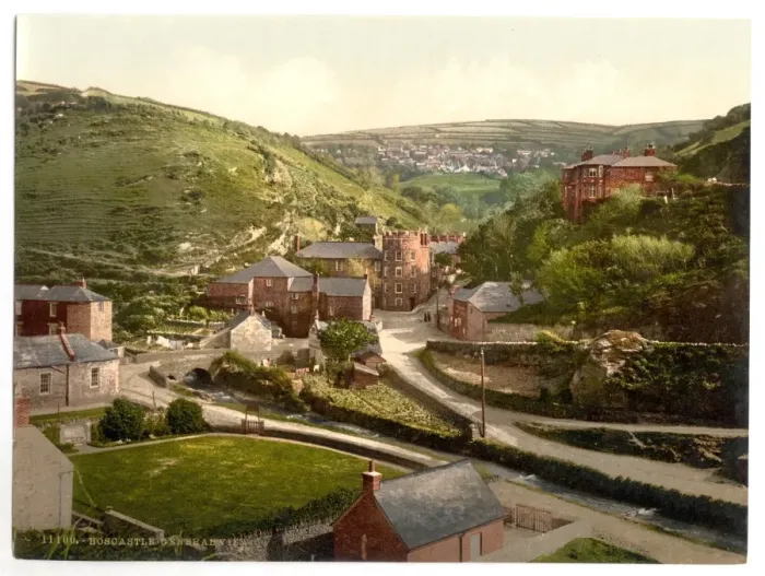 Framed Print : General view, Boscastle, Cornwall, England Framed Print : General view, Boscastle, Cornwall, England