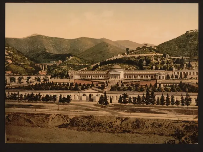 Framed Print : General view of the Campo Santo, Genoa, Italy Framed Print : General view of the Campo Santo, Genoa, Italy