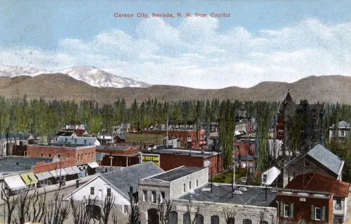 Framed Print : General view of Carson City, Nevada, USA Framed Print : General view of Carson City, Nevada, USA